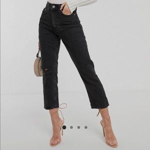 ASOS River Island high rise straight leg jeans